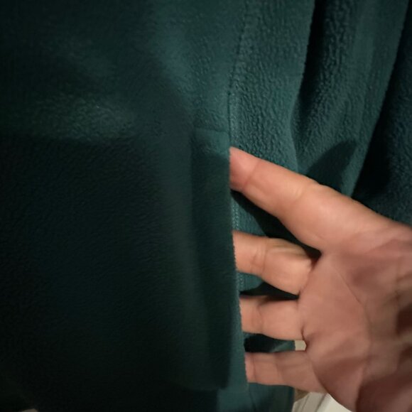 Croft & Barrow Mens XL Teal Fleece Pullover Jacket 1/4 Zip Polyester - Picture 6 of 10